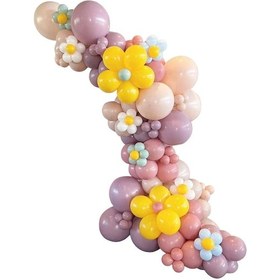 Resim Suntek Nişan Kutlaması Için Balon Çelenk Kemer Seti 198-adet Çok Renkli 