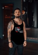 Resim Freeyez The Blue Father Gym Fitness Tank Top Sporcu Atleti 