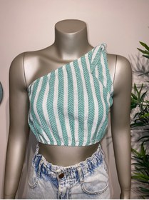 Resim sade boutiqque Tek Omuz Crop 