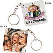 Resim En Yakın Arkadaşlar İçin Fotoğraf Baskılı Anahtarlık 