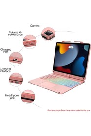 Resim Fogy Ipad Pro 5-6 Nesil 12.9 2022 M2 Çip Uyumlu Klavyeli Kılıf 360 Dönebilen Rgb Tuşlu Touchpad 