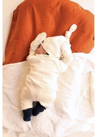 Resim Balık Nakışlı 5li Uzun Kollu Yenidoğan Set Krem 