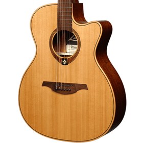 Resim LAG GLA T170ACE Tramontane Auditorium Cutaway Elektro Akustik Gitar 
