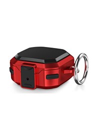 Resim Microsonic Samsung Uyumlu Galaxy Buds Live Kılıf Darbeye Dayanıklı Sert Koruyucu + Askılık Kırmızı 