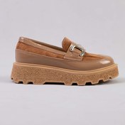 Resim H&K GLOW Hakiki Deri Gold Tokalı Loafer 