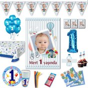 Resim 1 Yaş Temalı Tam Dolu Doğum Günü Seti 