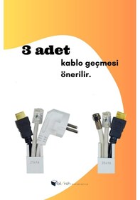 Resim Kablo Kanalı 25x16 Yapışkanlı 4 Adet 8 Metre 