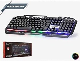 Resim HADRON Ledli Metal Oyuncu Klavyesi Gaming Klavye Renkli 