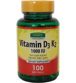 Resim Vitapol Vitamin D3 K2 100 Softgel 