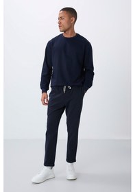 Resim Tommy Life Parlament Yüzeyi Dokulu Standart Fit Erkek Eşofman Alt - 82154 Parlament 