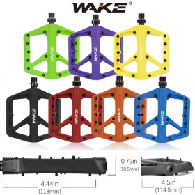 Resim Wake Plastik Mor Rulmanlı Vidalı Platform Pedal 