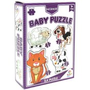 Resim NessiWord LC7224 Laço Kids Baby Puzzle - Hayvanlar / 2+3+4+5 Parça Puzzle / +1 yaş 
