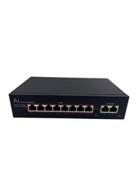 Resim Ai Smart 1010B Poe8 8 Port 10/100mbps 120W Poe Switch 2 Uplink - 8 Port Poe Switch 
