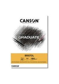 Resim Canson Graduate Bristol Çizim Defteri 180G 20 Yaprak A4 
