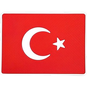 Resim Point Torpido Aksesuar Türk Bayraklı Kaydırmaz Ped 