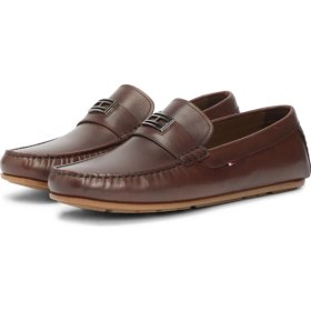Resim Tommy Hilfiger Kahve Erkek Loafer Hardware Hılfıger Drıver Shoe 