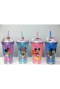 Resim Mepura Sevimli Mickey Mouse Işıklı Pipetli Boncuklu Suluk & Bardak 400 ml ALK3147 