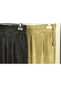 Resim Tesettürcüm Boutique Normal Bel Fitilli Kadife Pantolon Siyah 