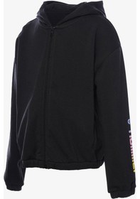 Resim Hummel Hmljazz Zip Çocuk Siyah Sweatshirt 921783-2001 Siyah 