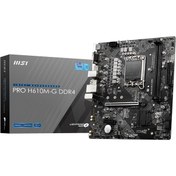 Resim MSI Pro H610m-g Ddr4 Soket 1700 Ddr4 3200(OC) Pcı-e Gen 4,m.2 Usb3.2 1x 1g Lan Matx Anakart 