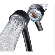 Resim Rudi Turbo 5 Fonksiyonlu Pervaneli El Duş Başlığı Siyah 