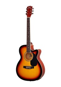 Resim Angel Afg100-sb Sunburst Akustik Gitar Çelik Telli Jumbo Kasa 