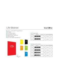 Resim Çınar Life A5 Pp Kapak 40 Yaprak Kareli Bloknot 12'li Paket 