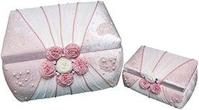 Resim İhvan Online Özel Tasarım 2'li Kadife Çeyiz Sandık Seti - 07 