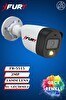 Resim Fury Gece Renkli 5 MP Lens 1080P Full HD AHD Güvenlik Kamerası Ultra Led Renkli Gece Görüş Kamera 