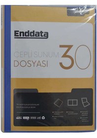 Resim Enddata Ön Cepli Sunum Dosyası 30'lu Mavi 1230-1 