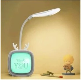 Resim Sevimli Masa ve Gece Lambası LED Işıklı Şarjlı 