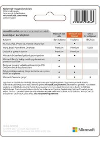Resim Microsoft 365 Bireysel Türkçe - Kutu Lisans 1 Yıl (561279339) 