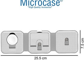 Resim Microcase Apple Uyumlu iPhone-iOS Watch-Airpods Katlanabilir Şarj Standı Beyaz AL3651 