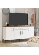 Resim Laura Konsol, Tv Sehpası, Tv Ünitesi, Kahve Köşesi, Banyo Dolabı, Çok Amaçlı Dolap Beyaz - Kemençe 