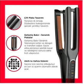Resim Revlon RVDR-2204 Çift Plakalı Saç Düzleştirici 