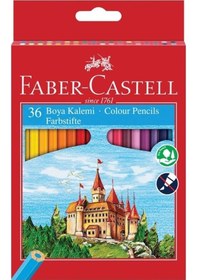 Resim Faber-Castell 36 Renk Boya Kalemi,Canlı ve Parlak Renkler,Kırılmaya Dayanıklı Uçlar,Ergonomik Tasarım, Karton Kutu 