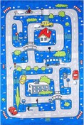 Resim Emin Halı Kids 6057 Multi Çocuk Bebek Halısı Silinebilir Yıkanabilir Tozsuz Çocuk Odası Halısı 