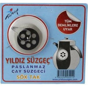 Resim Çaydanlık Içi Süzgeç Demlik Süzgeci (5 Adet Birden) 