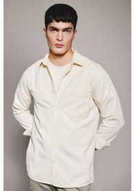 Resim DeFacto Regular Fit Polo Yaka Pamuklu Uzun Kollu Gömlek B4140AX24SPBG650 