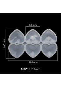 Resim Tahtakale Toptancı Silikon Kalıp Kalp Model Bombeli Ve Düz Şeker Lolipop Kalıbı 6 Lı Çok Renkli 