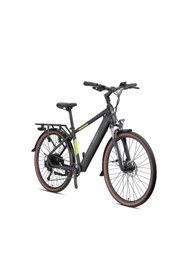 Resim Loop Tracker - 28 - Cıty 18' - 9 Vites - Elektrikli Bisiklet - Mat Siyah-füme/neon Sarı Siyah 