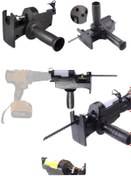 Resim Sera Elektrikli Matkap Pistonlu Dekupaj Jig Testere Aparatı Ağaç Metal Kesme Işleme 