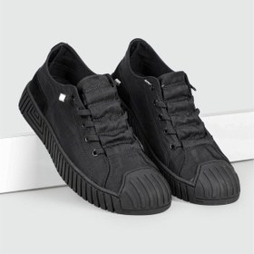 Resim GAMELU Vigor Erkek Siyah Kumaş Bez Günlük Ortopedik Memory Taban Spor Sneaker Ayakkabı 