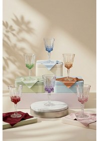 Resim Lucıana 6 Renk Kahve Yanı Su Meşrubat Bardağı 6renk 