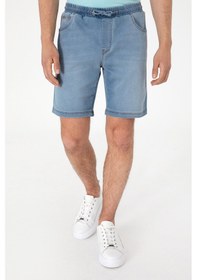 Resim U.S. Polo Assn. Erkek Açık Mavi Jean Şort 50301857-DN0030 