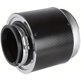 Resim Xuweiwei Carbon Fiber 3 Inç Giriş 5 Inç Hava Filtre Odası Yüksek Verimli Filtreleme 