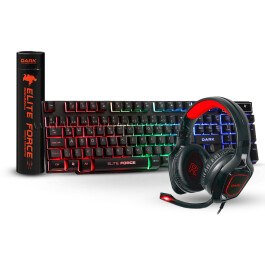 Resim Dark Aksesuar Paketi - 1 (GK1000 Mekanik Hisli Klavye + GH200 Gaming Kulaklık + ProGamer Mousepad) 