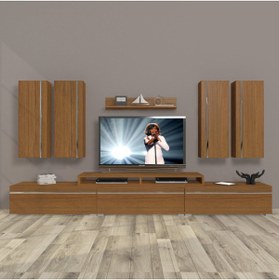 Resim Decoraktiv Ekoflex 8d Mdf Tv Ünitesi Tv Sehpası - Naturel Ceviz 