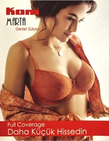 Resim Kom Marta Dantel Sütyen Kiraz Kırmızı 