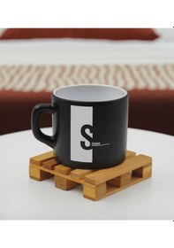 Resim Bk Gift Kişiye Özel İsimli Siyah Renkli Middle Çay & Kahve Fincanı-4, Arkadaşa Hediye, Sevgiliye Hediye, Doğum Günü Hediyesi Kobitmeyencom32531 Bk Gif 